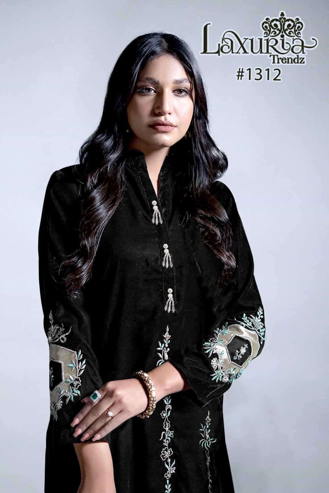Laxuria Trends 1312 Pakistani Fancy Designer Readymade Winter Wear Collection view 2