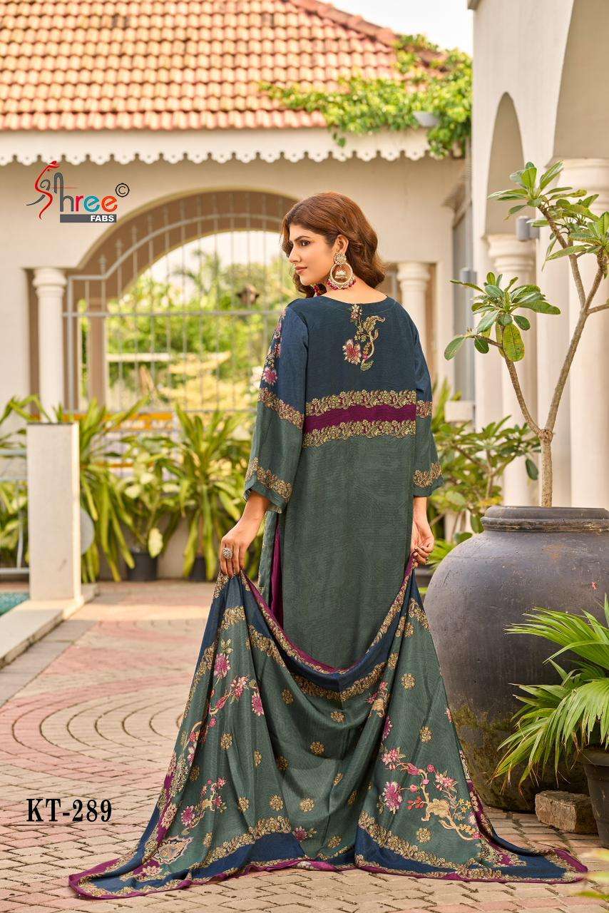 Shree Fabs Kt 289 Pakistani Muslin Latest Designs Suits Collection view 5
