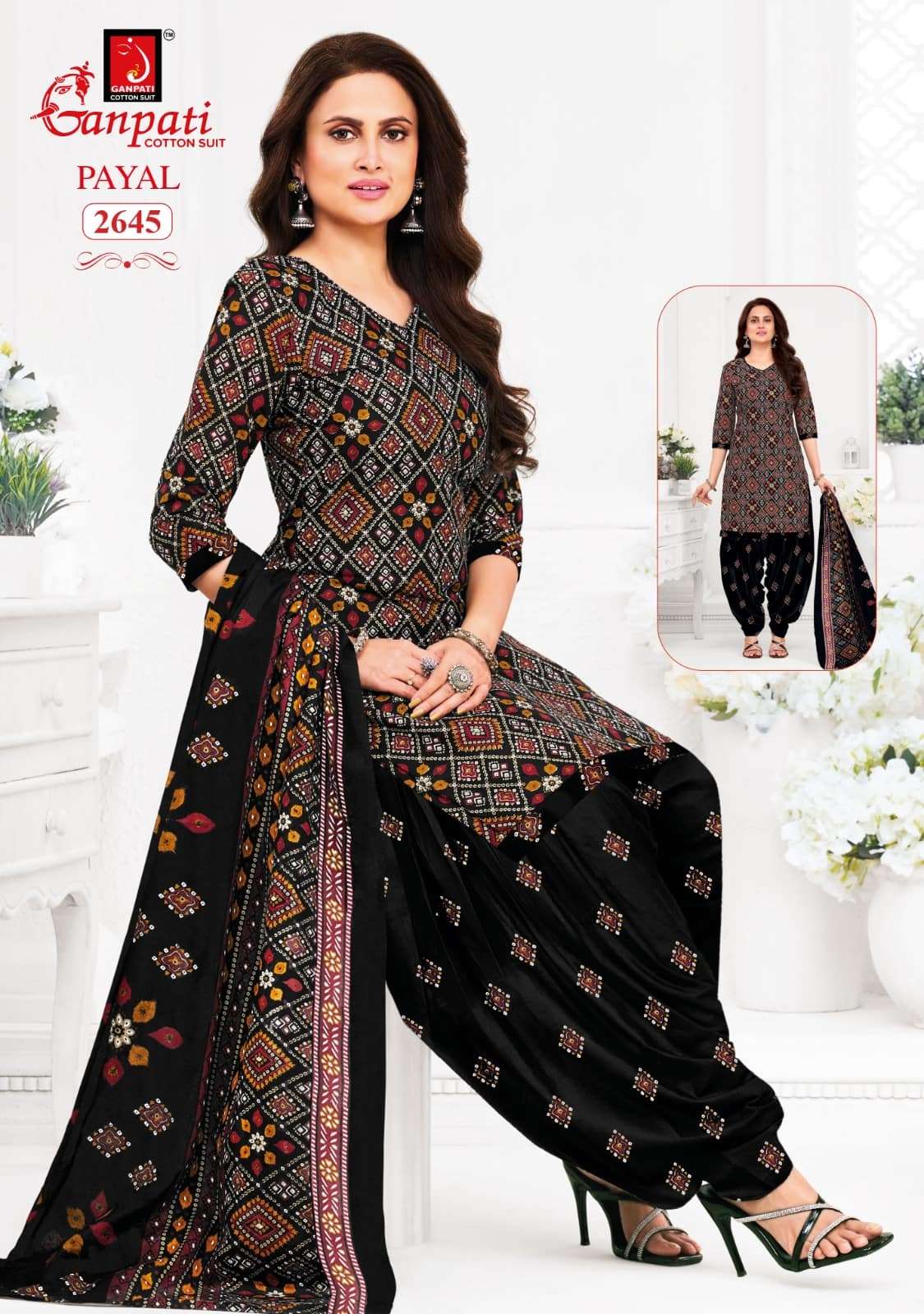 Ganpati Payal Vol 12 Pure Cotton Dress Material Catalog view 6