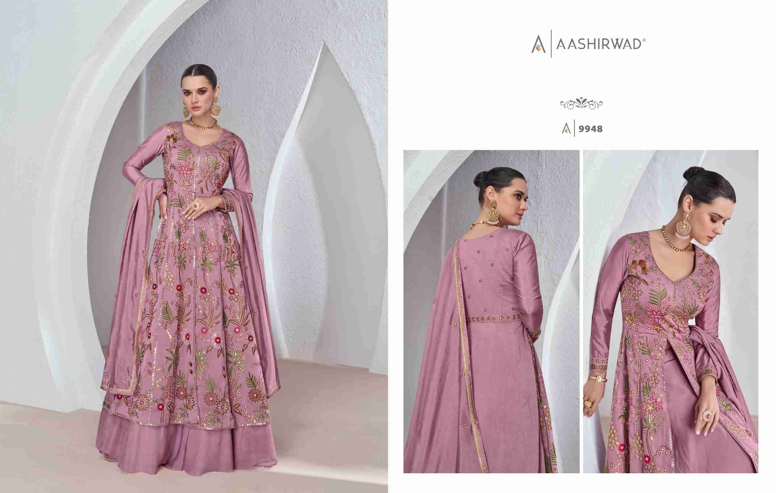 Aashirwad Sabina Designer Gown view 4