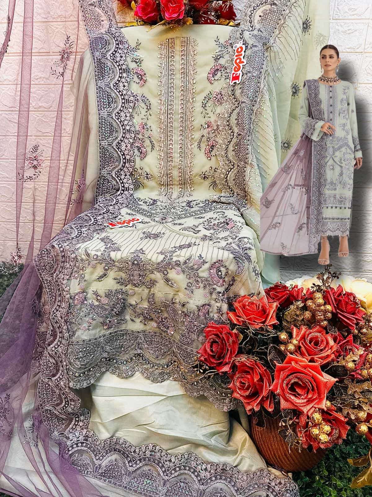 Fepic Rosemeen C 1306 Colors New Pakistani Designer Suit Collection view 4