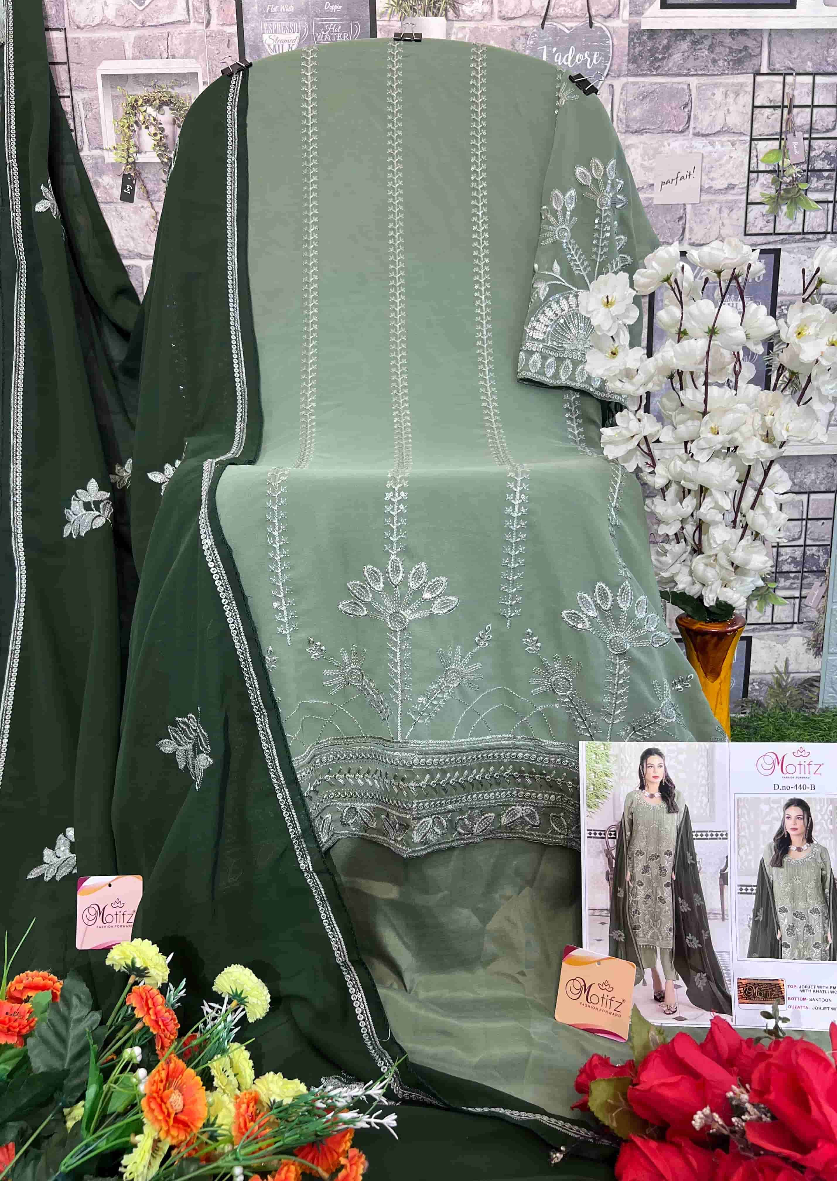 Motifz Designer Heavy Pakistani Salwar Suit view 2