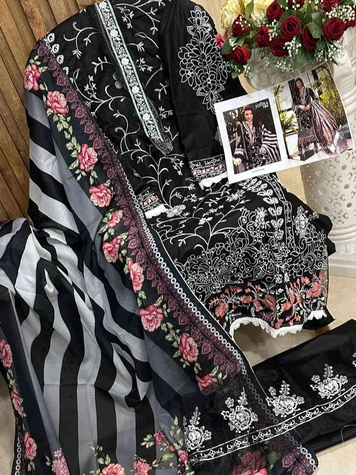 Johra Tex 125 Fancy Designer Style Pakistani Cotton Salwar Suit Exporter view 2