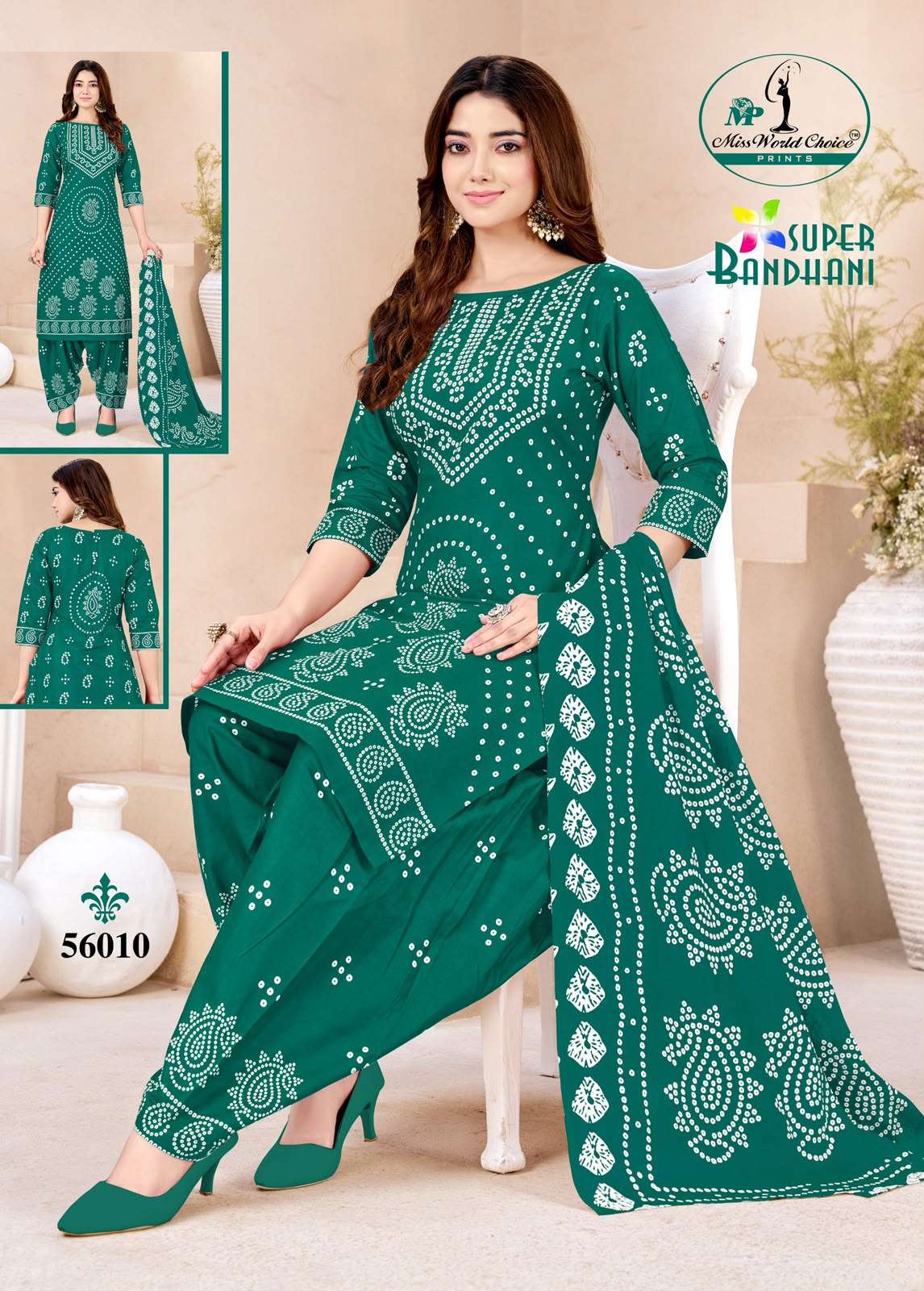 Miss World Choice Super Bandhani Vol 56 Pure Cotton Bandhani Suit view 8