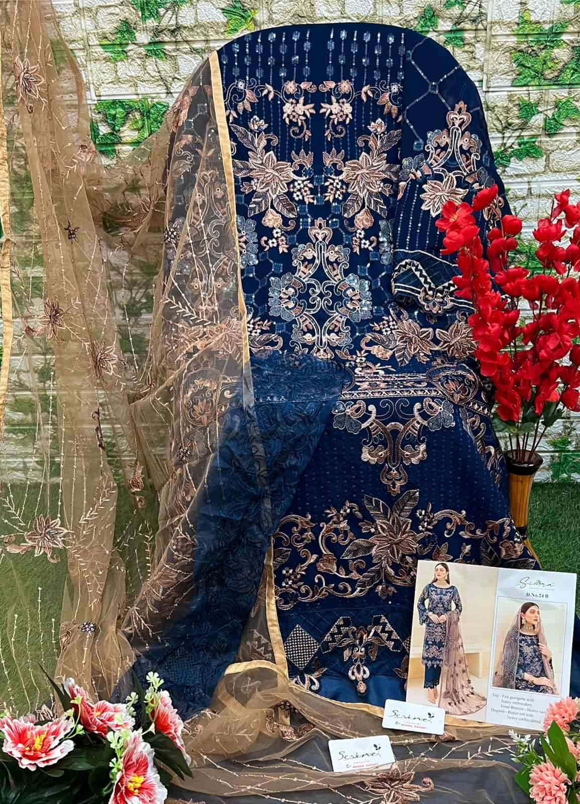 Simra Festive Georgette Embroidered Salwar Suit view 7