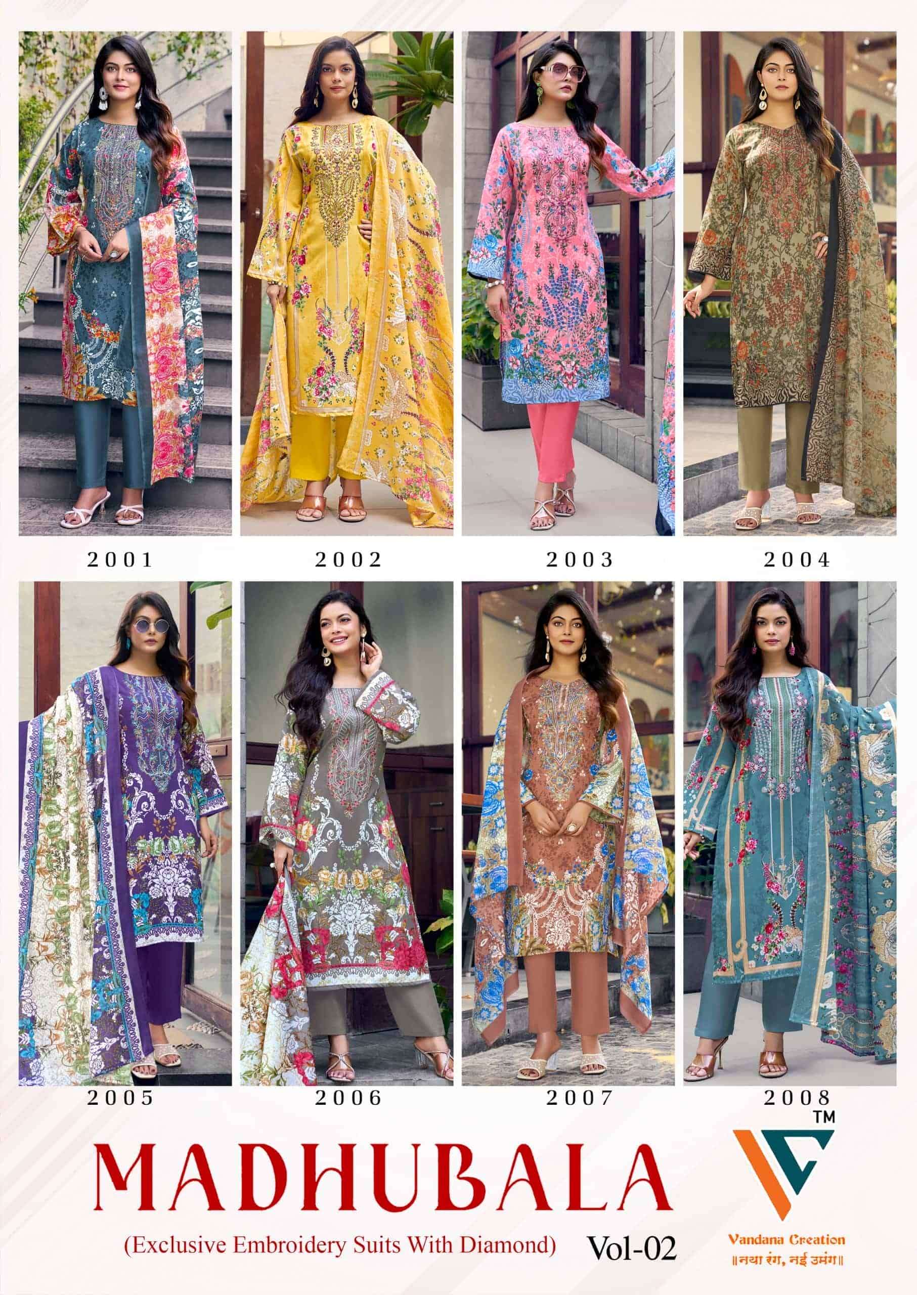 Vandana Fashion Madhubala Vol 2 Exclusive Karachi Cotton Suit view 11