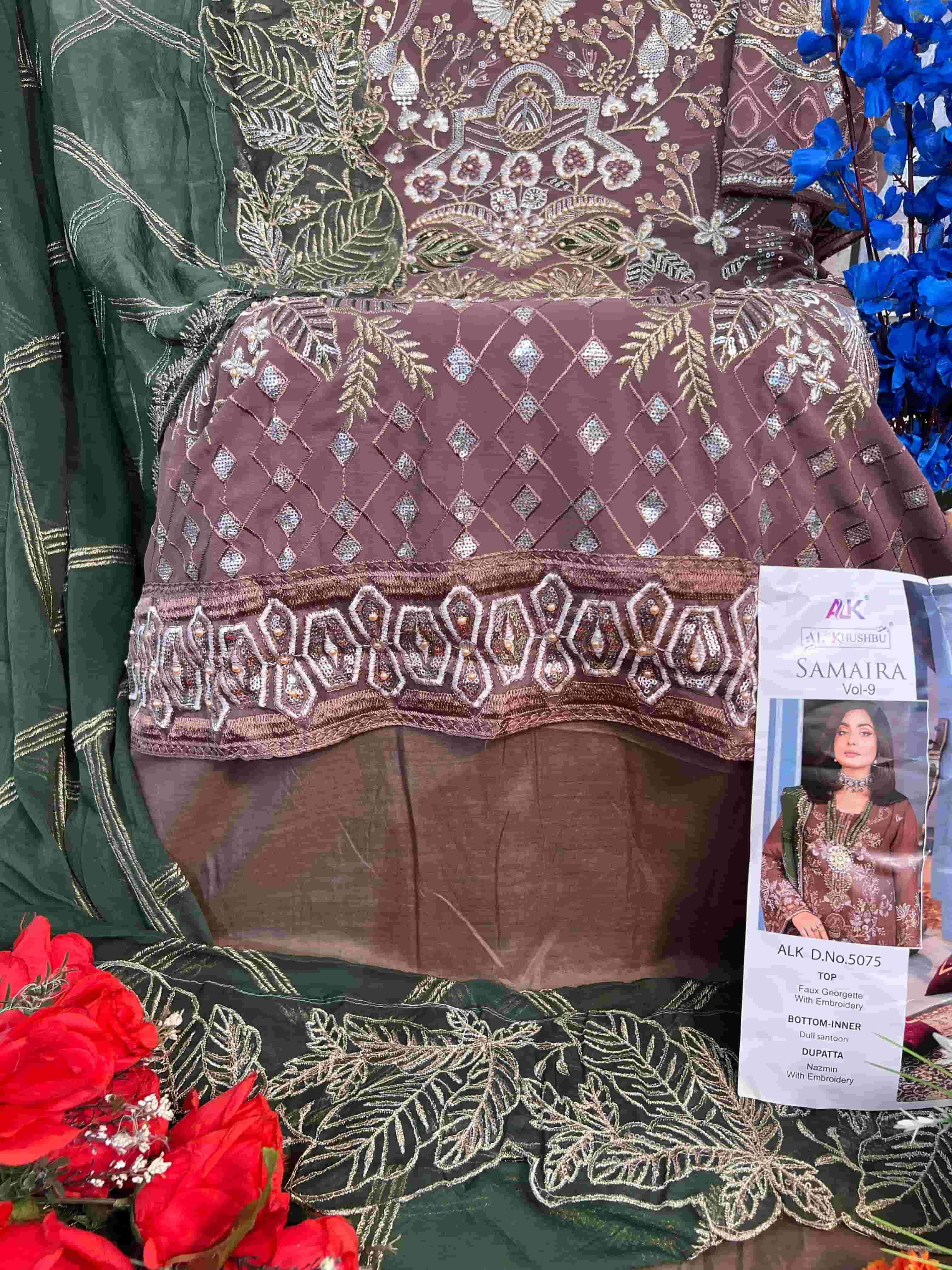 Al Khushbu 5075 Georgette Pakistani Salwar Suit view 3