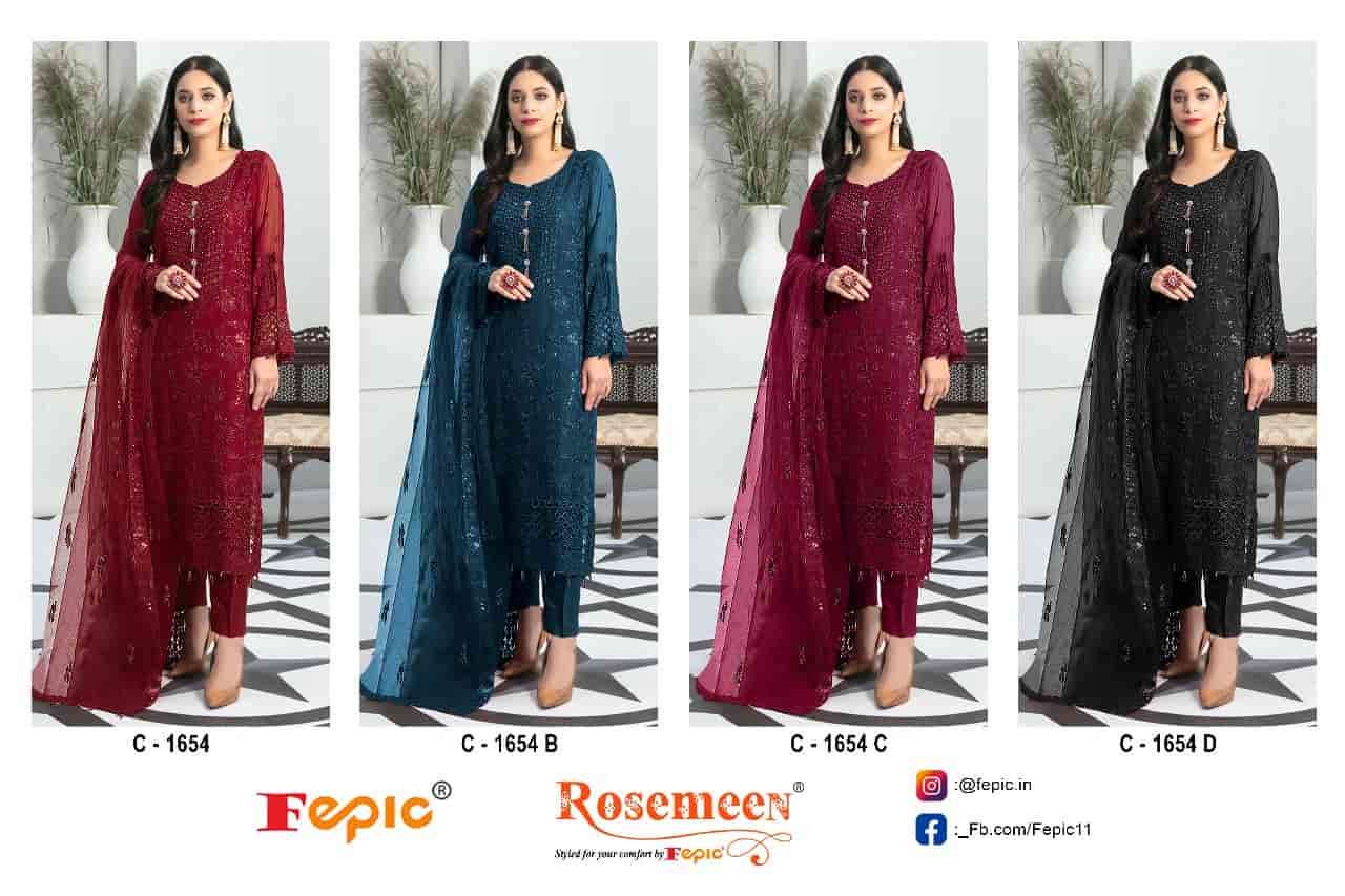Fepic Rosemeen Embroidered Georgette Salwar Suit view 4