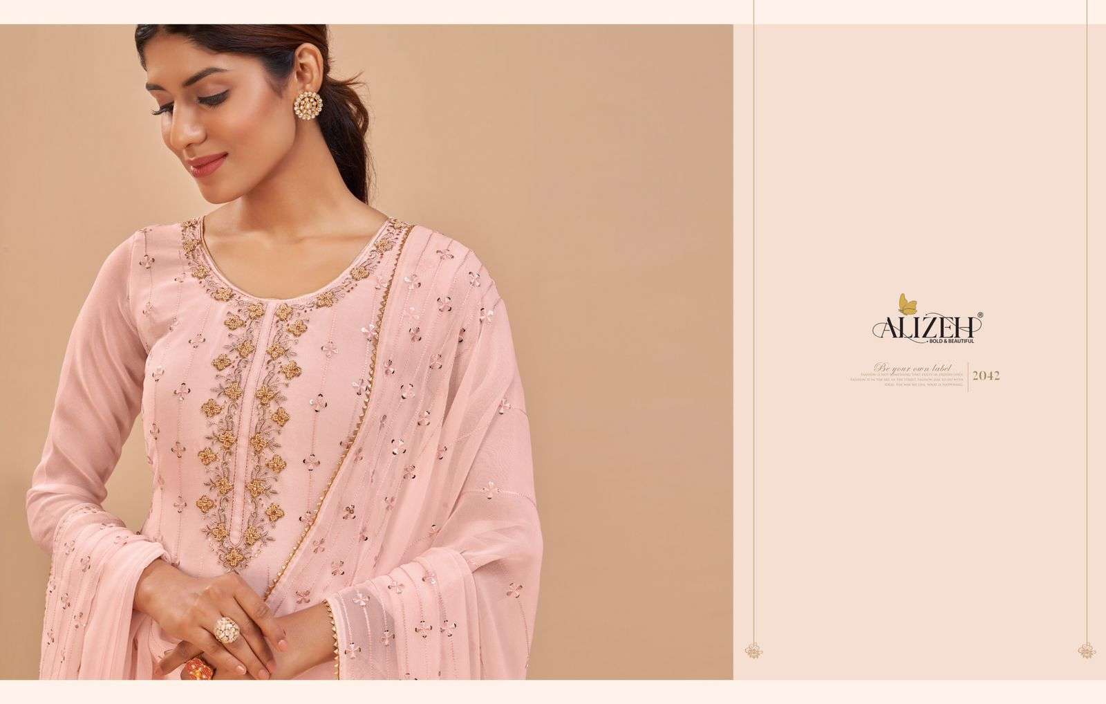 Alizeh Murad Vol 6 Party Wear Straight Suit Catalog Suppllier view 10