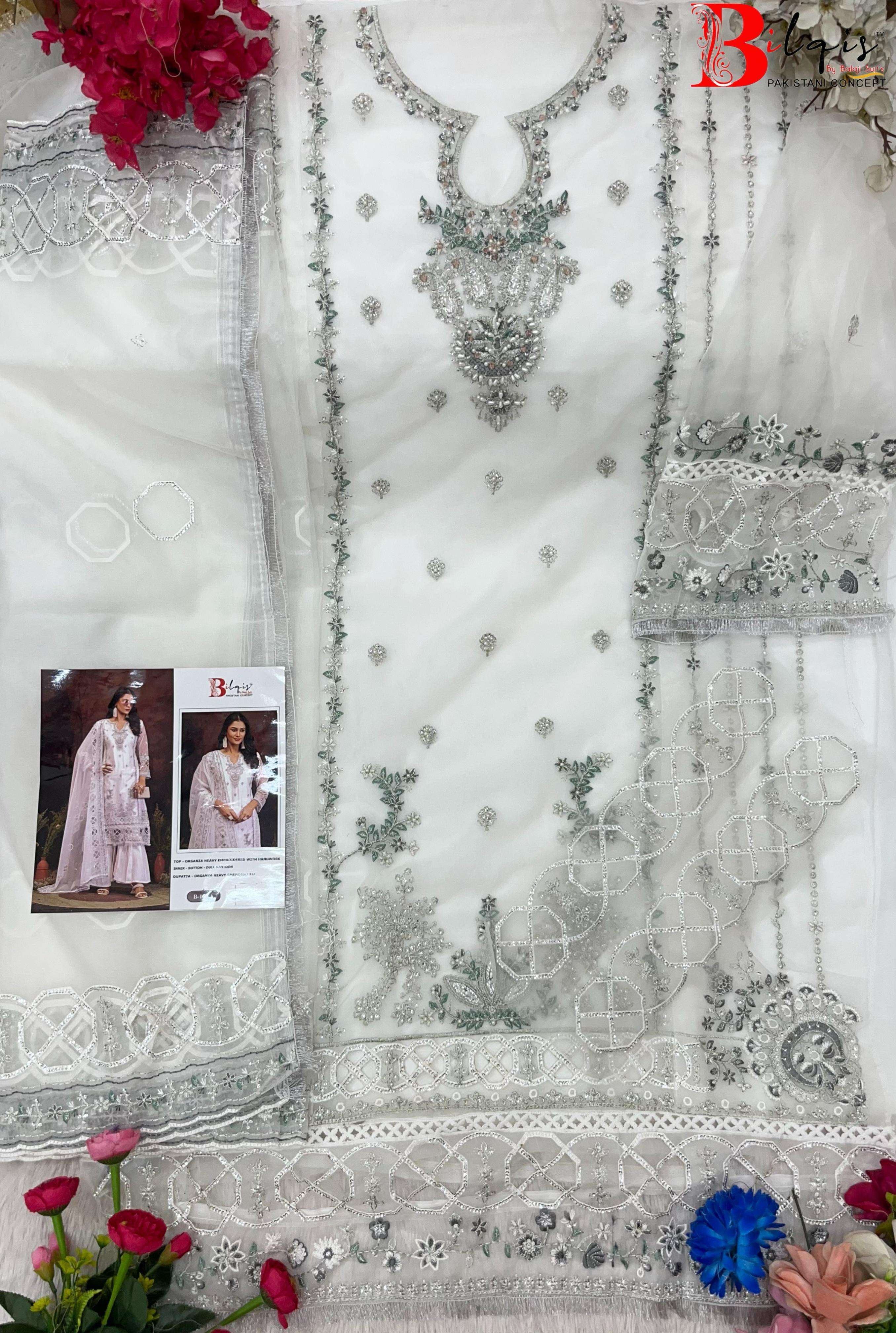 Bilqis B 164 Colors Heavy Designer Pakistani Suit Salwar New Collection Price view 3