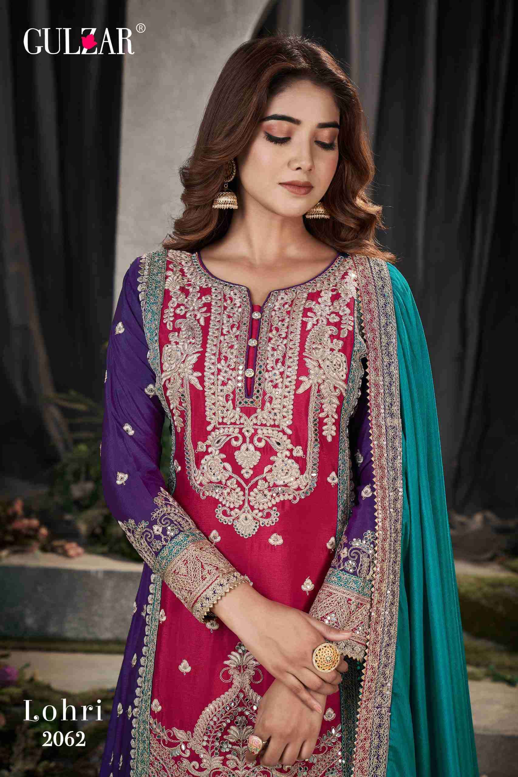 Gulzar Lohri 2061 To 2063 Readymade Designer Wedding Wear Dress Latest Designs view 6