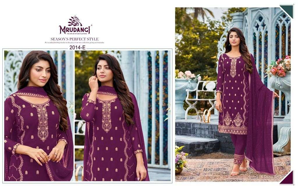 Mrudangi Kashish 2014 Colors Party Wear Straight Suit view 2