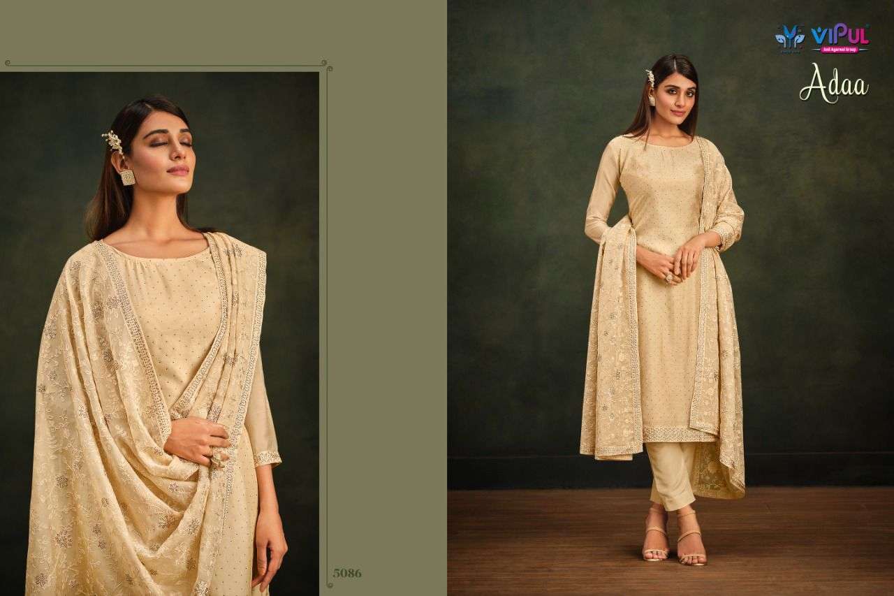 Vipul Adaa Party Wear Organza Designer Salwar Kameez view 11