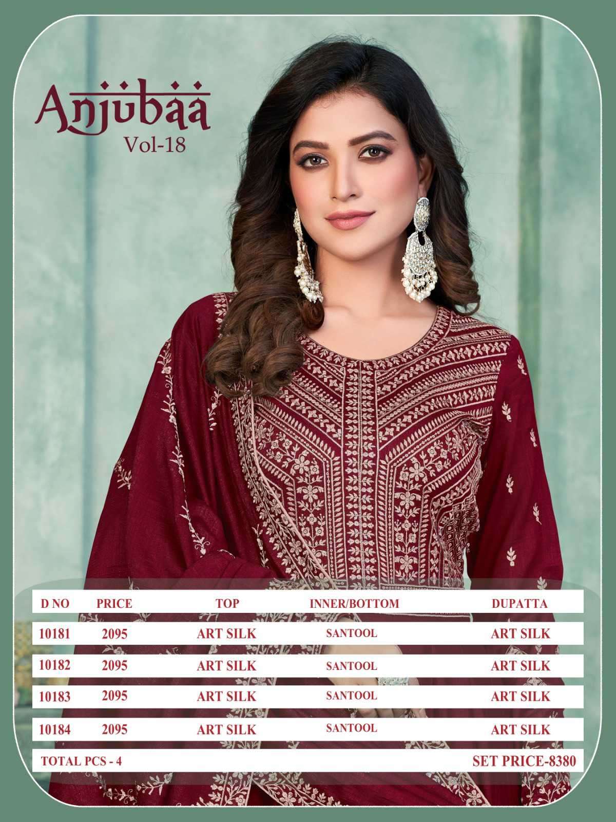 Anjubaa Vol 18 Designer Partywear Anarkali Gown Catalog Exporter view 9