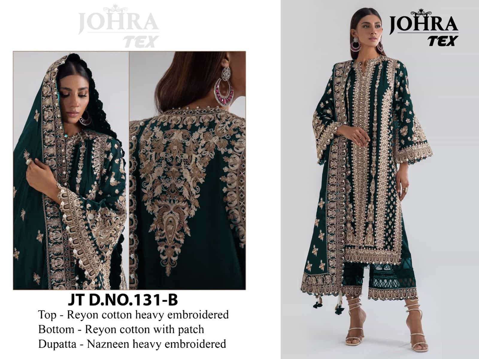 Johra Tex 131 Colors Exclusive Heavy Designer Style Pakistani Salwar Suit Wholesalers view 6
