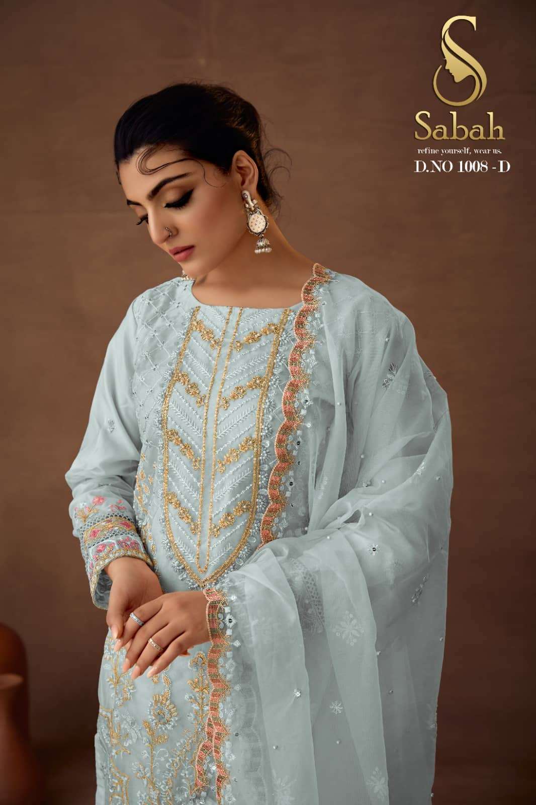 FK Fashion Hub Sabah Riya Exclusive organza readymade Suit view 11