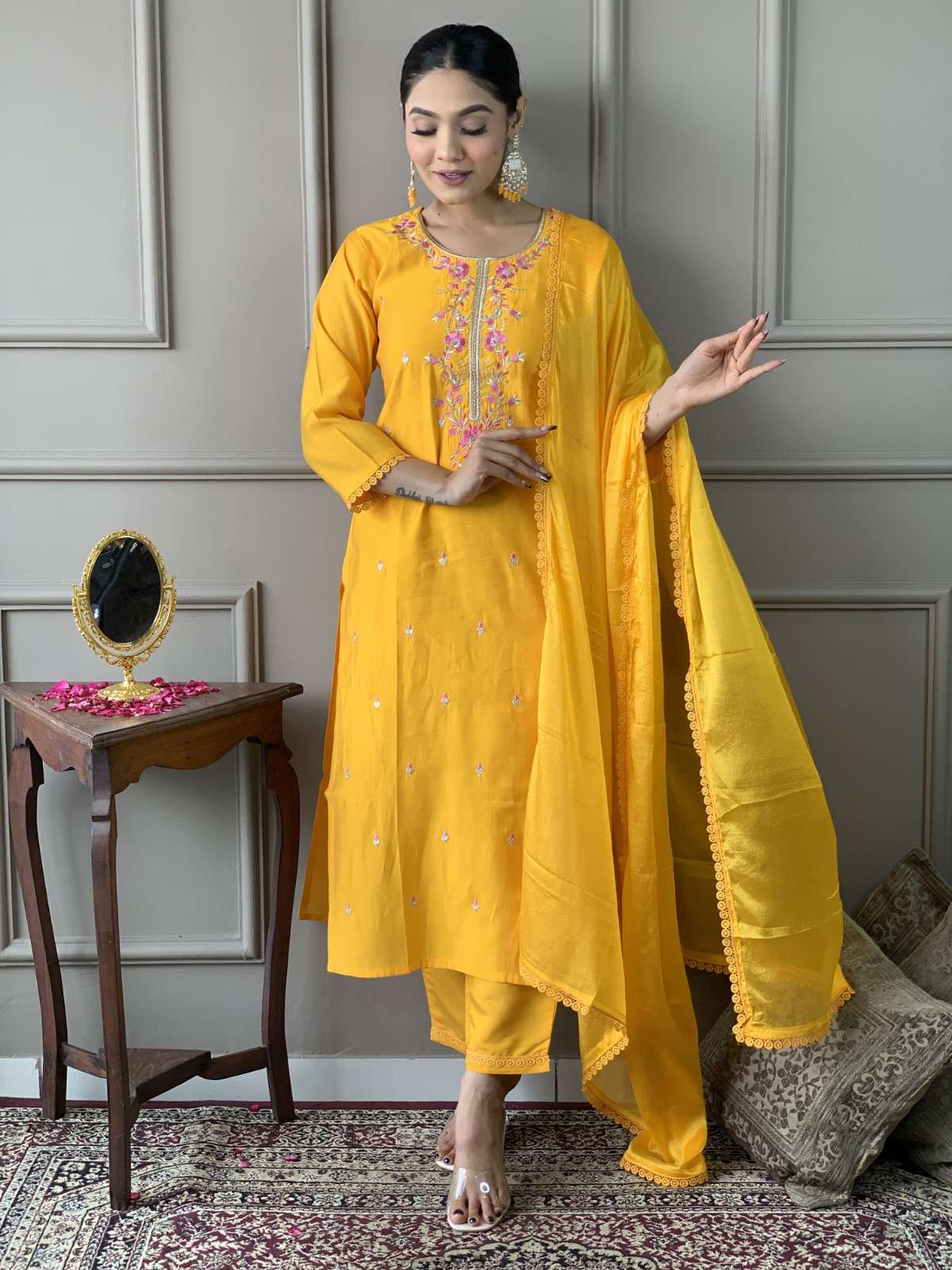 Alfaaz Tanisha Vol 6 Stylish Kurti Bottom Dupatta Set New Designs view 11
