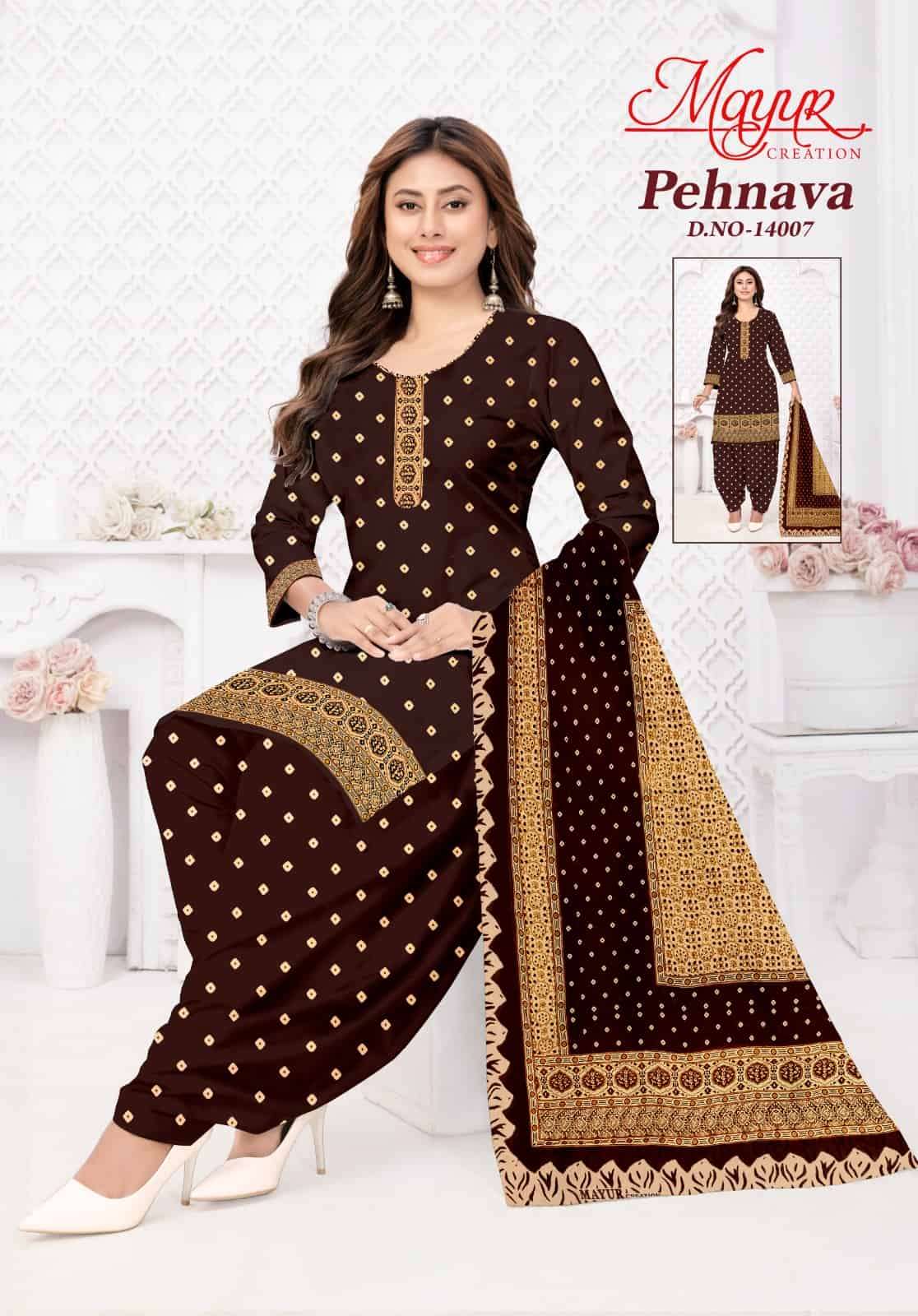 Mayur Pehnava Vol 14 Pure Cotton Dress Material view 9