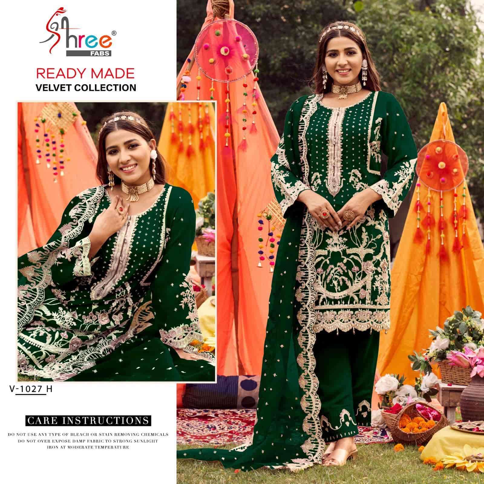 Shree Fabs Velvet Party Wear Salwar Suit view 2