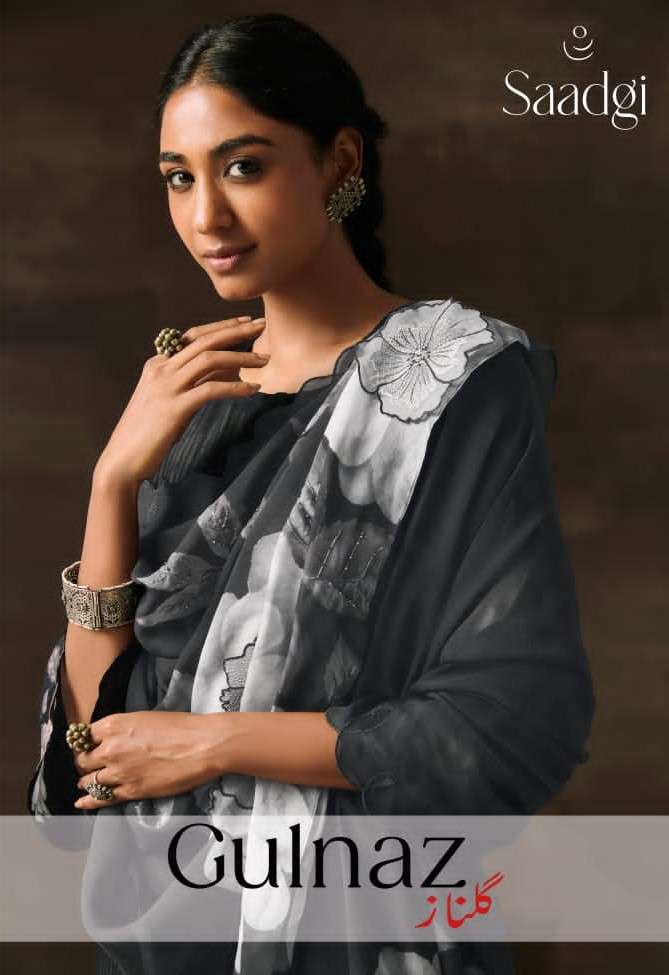 Saadgi Gulnaz Cotton Silk Suit view 5