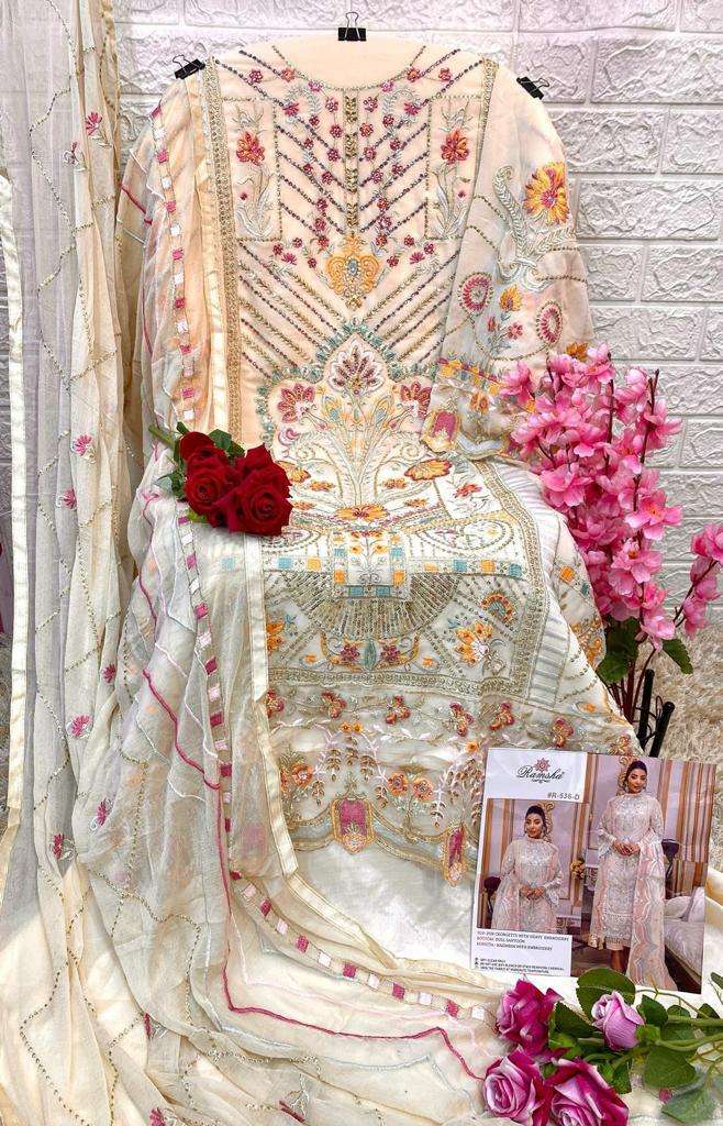 Ramsha R-536 Pakistani Designer Party Wear Suit view 6