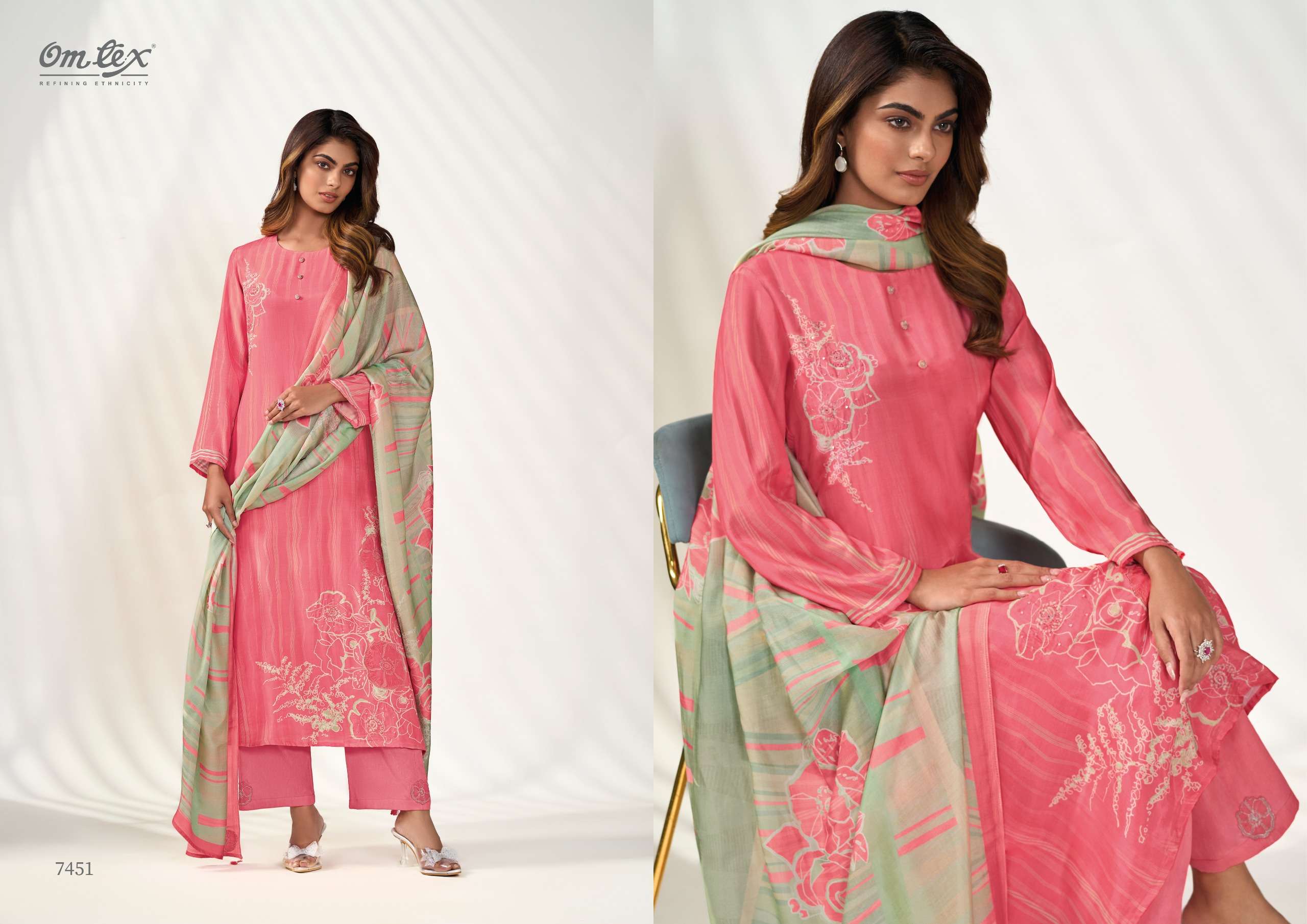 Omtex Essence Elegant Silk Suit in view 2