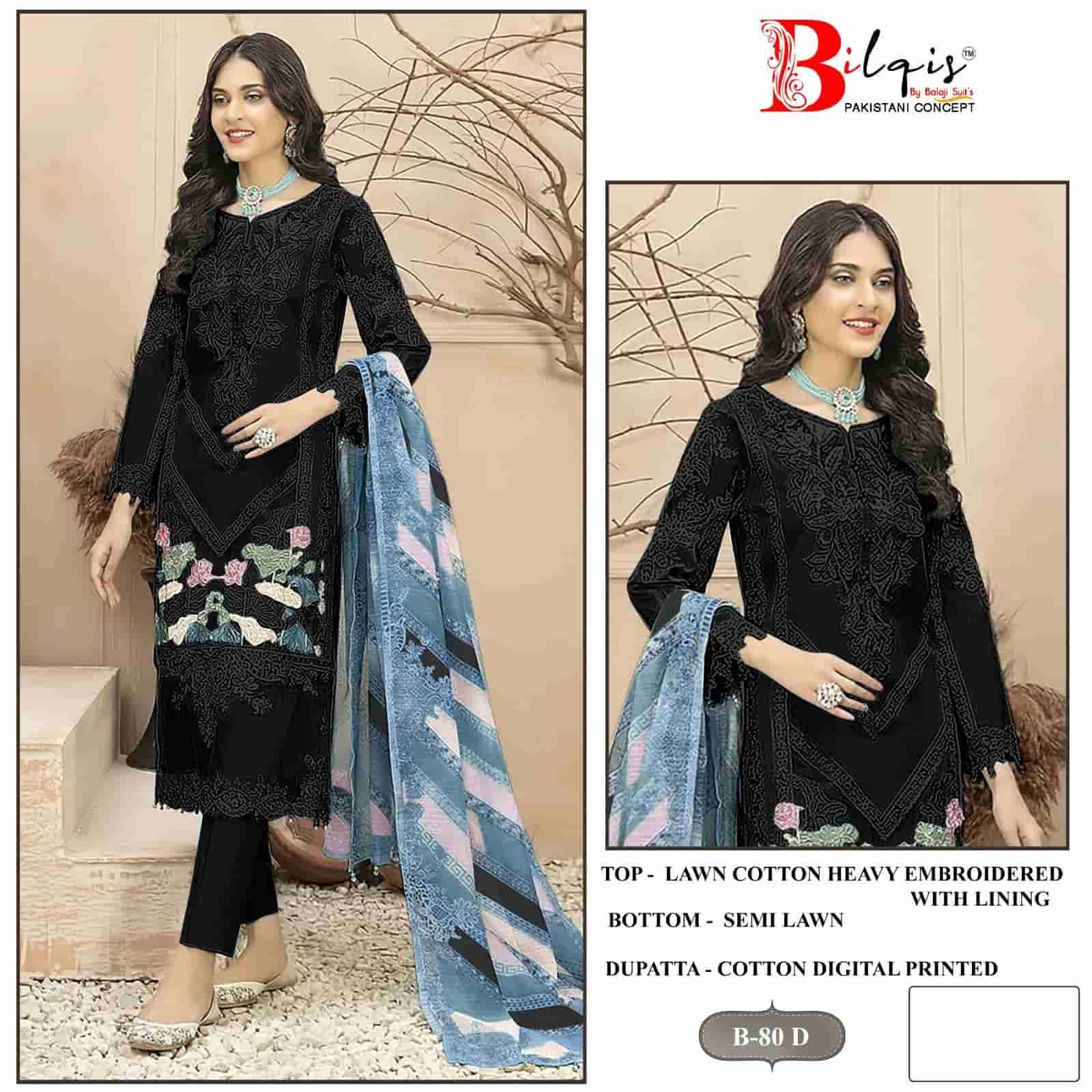 Bilqish B 80 Colors Pakistani Designer Cotton Embroidered salwar Suit Exporter view 4
