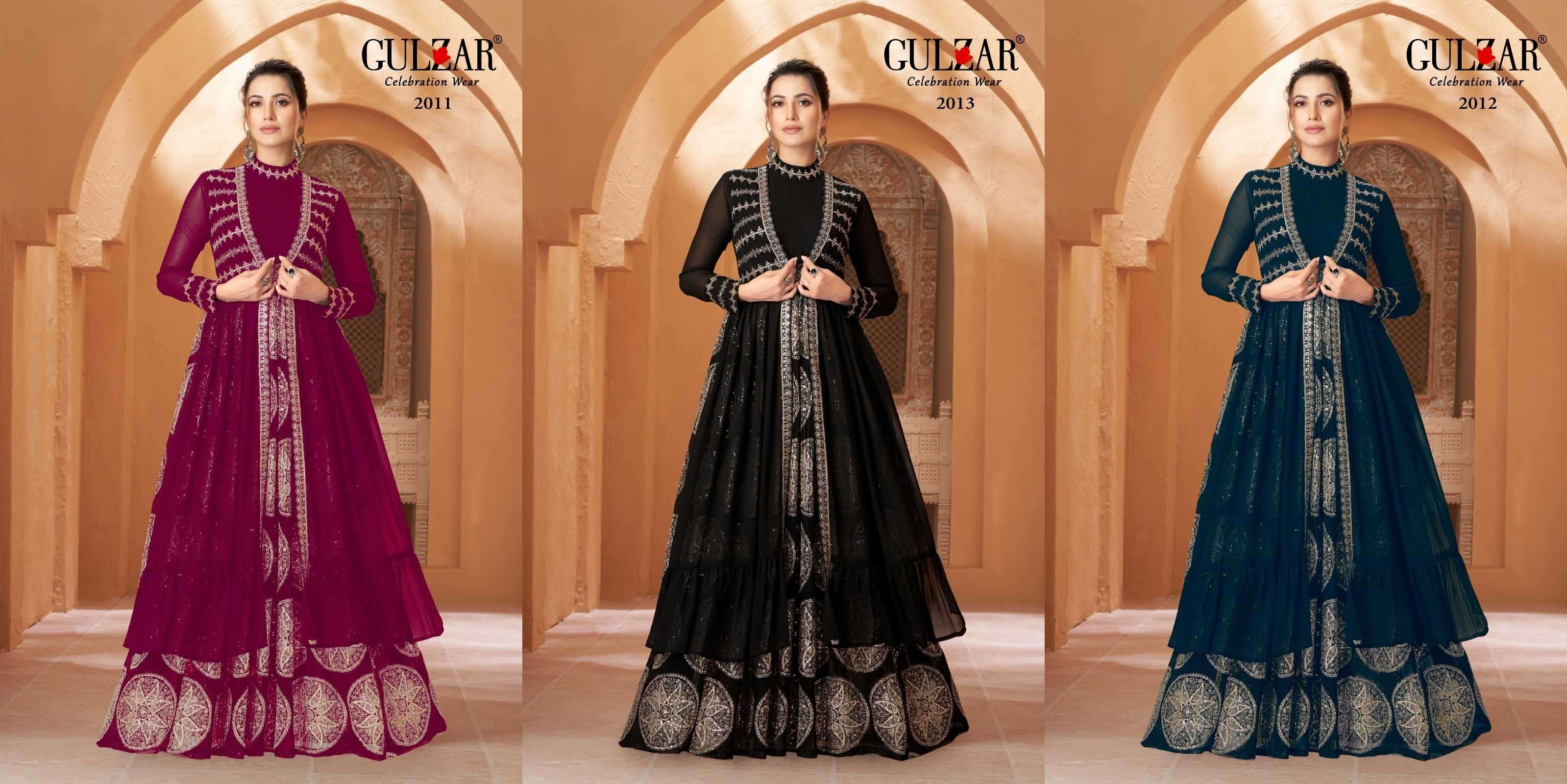Gulzar Romaa 2011 To 2013 Partywear Style Indo Western Dress Latest Collection view 2