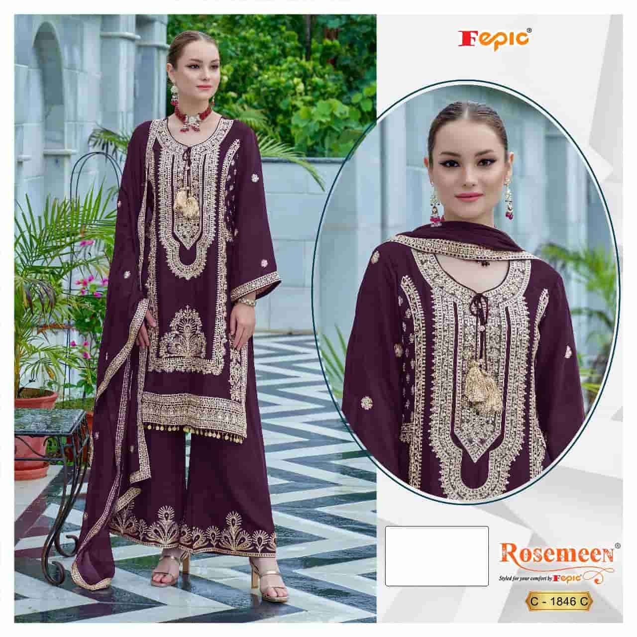Fepic C 1856 Colors Pakistani Festive Wear Style Designer Suit Wholesalers view 4