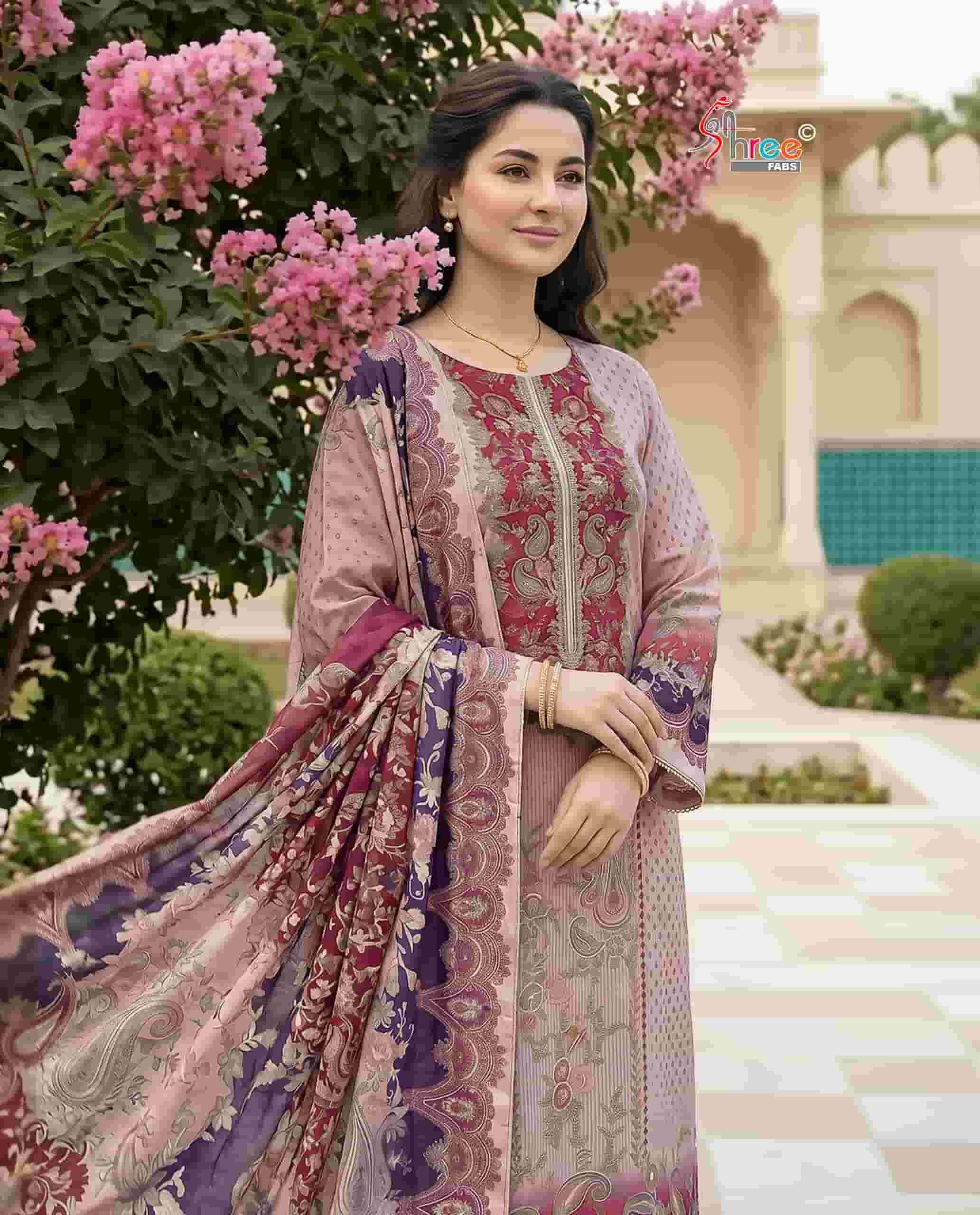 Shree Fabs Kt 361 Digital Printed Muslin Pakistani Suit Festive Collection view 2
