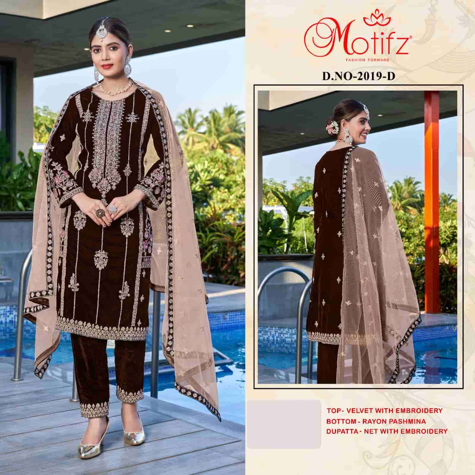 Motifz 2019 Colors Festive Wear Style Designer Winter Wear Salwar Suit Wholesalers view 3