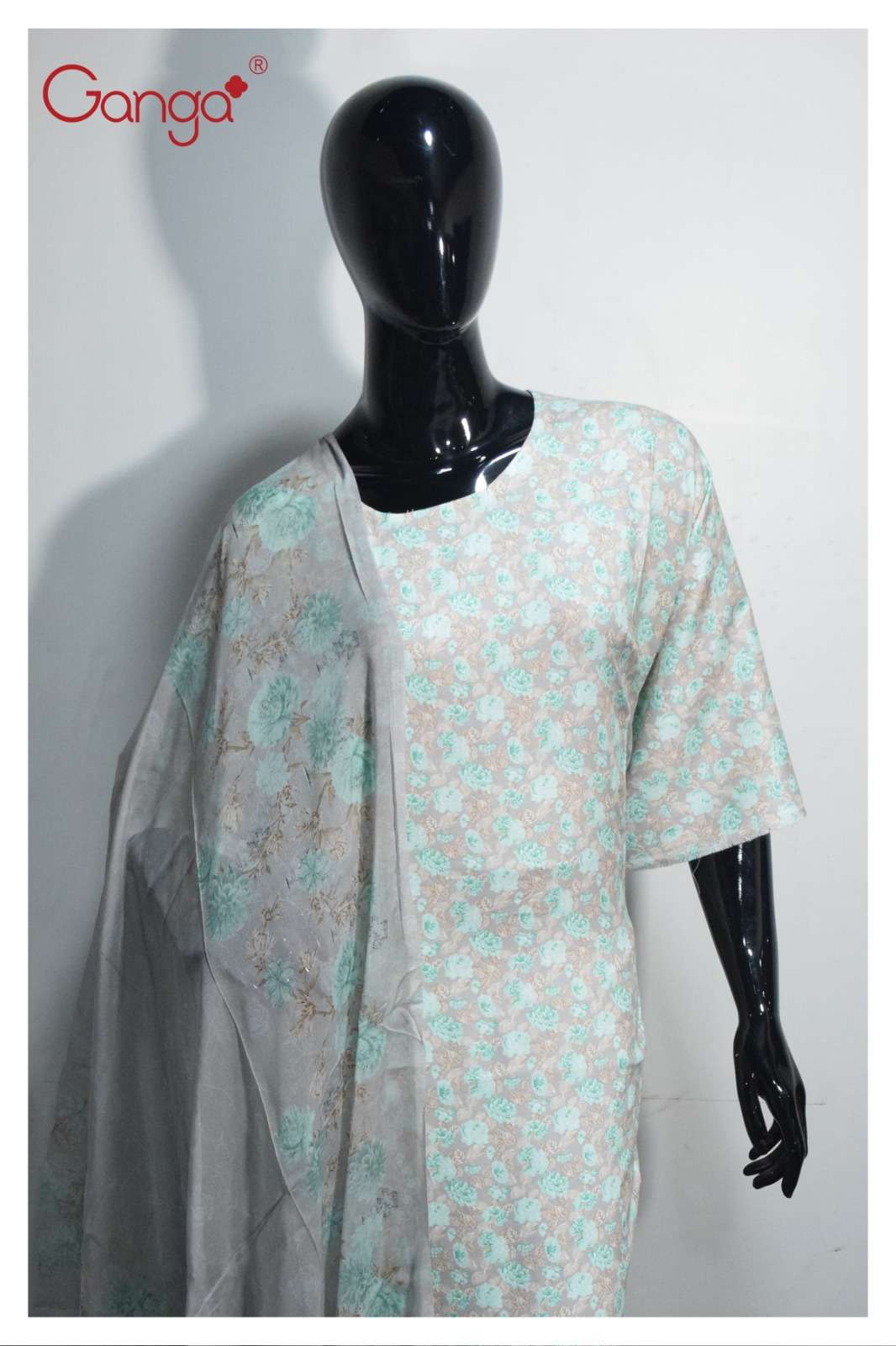 Ganga Amelia 2114 Digital Print Branded Winter Collection Dress view 2