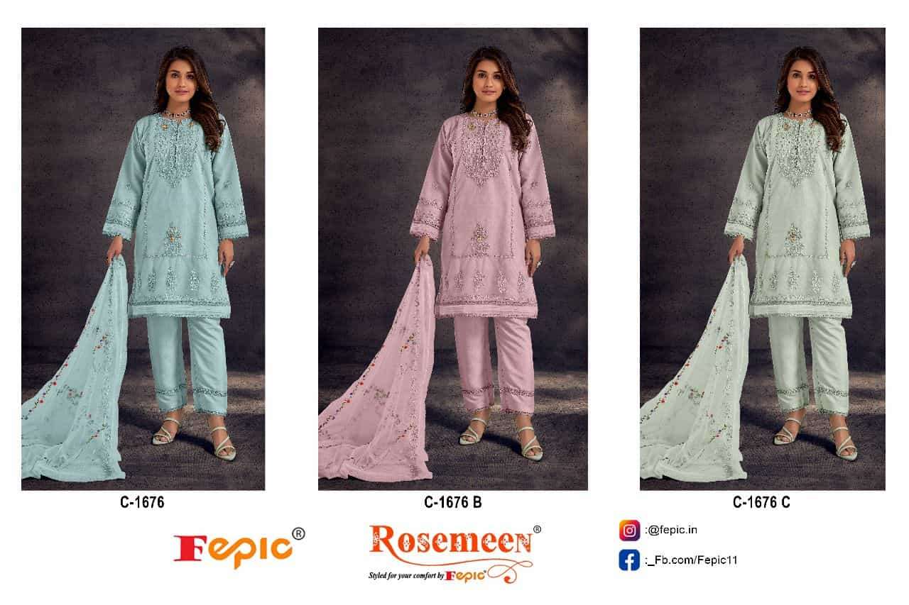 Fepic C 1676 Colors Pakistani Festive Wear Style Designer Salwar Suit Wholesalers view 4