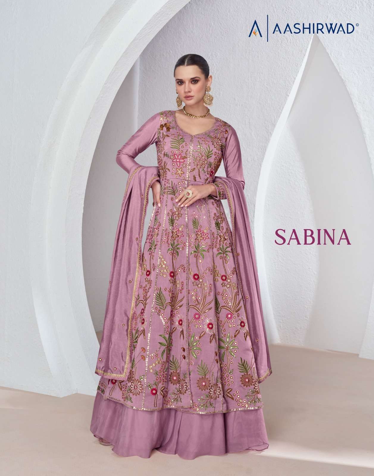 Aashirwad Sabina Designer Gown view 5