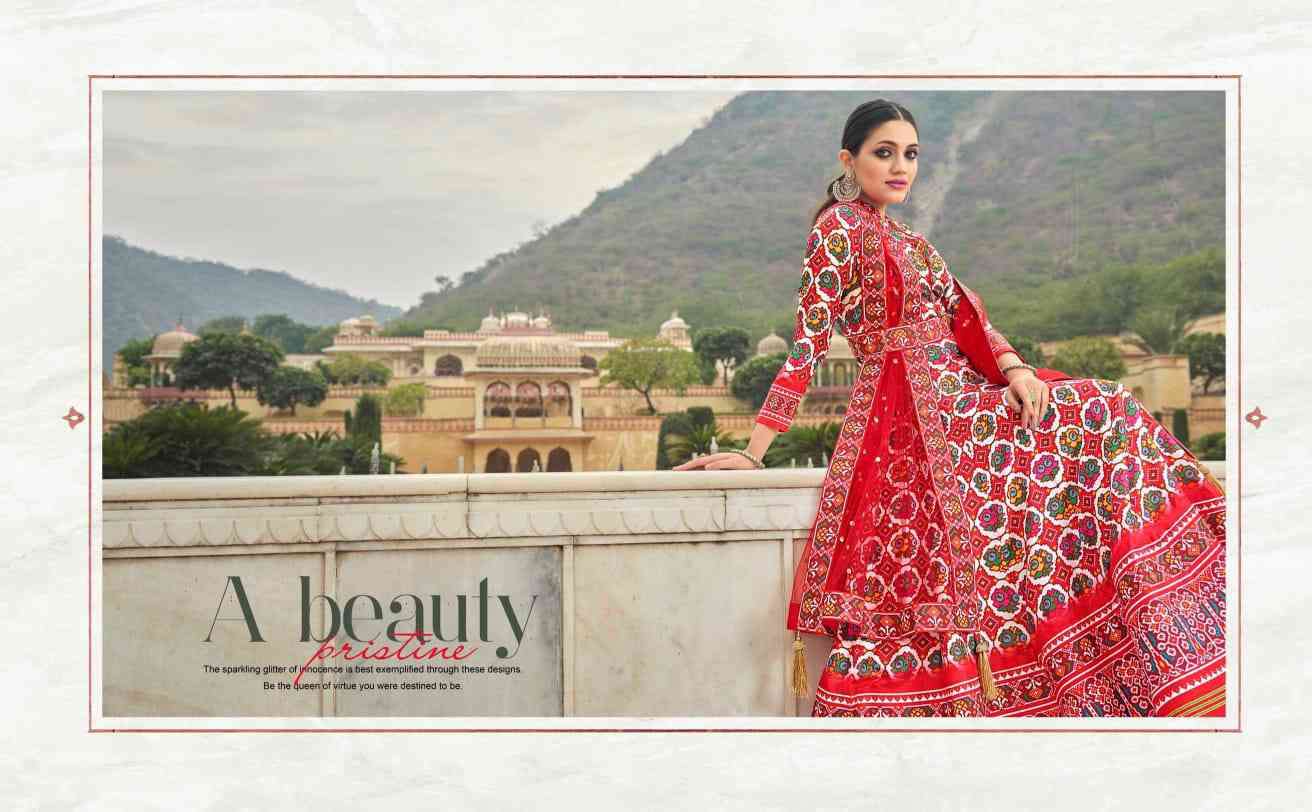 Virasat Patoal Designer Party Wear Silk Gown New Collection view 5