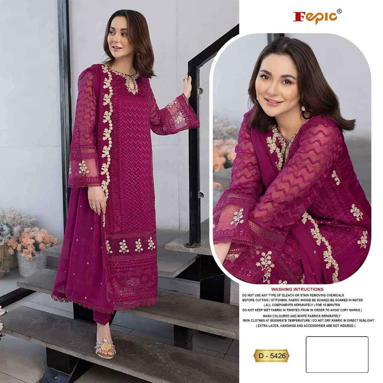 Fepic Rosemeen Embroidered Georgette Salwar Suit view 2