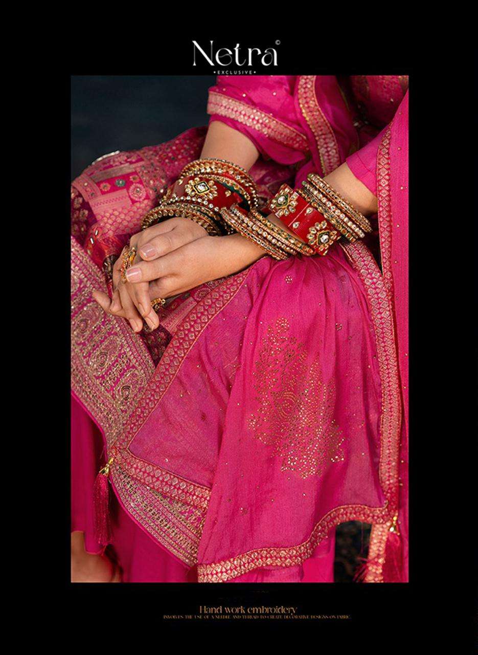 Netra Hiba Pink Edition Fancy Banarasi Designs Latest Suit Collection view 4