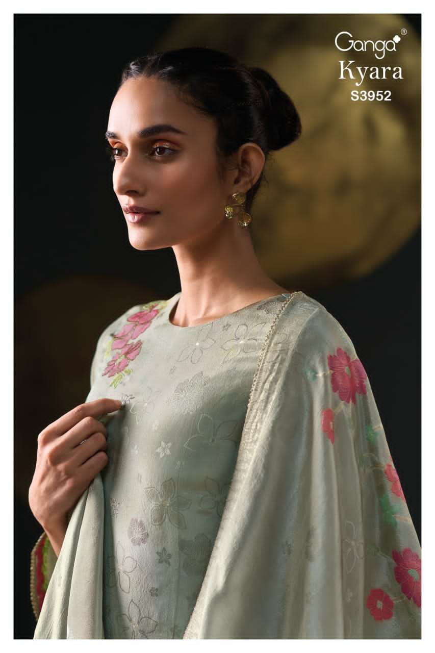Ganga Fashion Kyara 3952 Exclusive Fancy Ladies Suit Latest Collection view 4