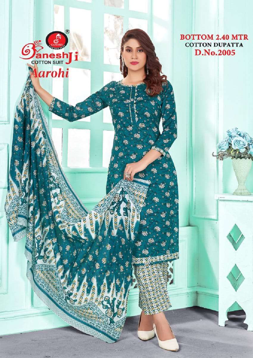 Ganeshji Aarohi Vol 2 Daily Wear Printed Heavy Cotton Dress Material view 14