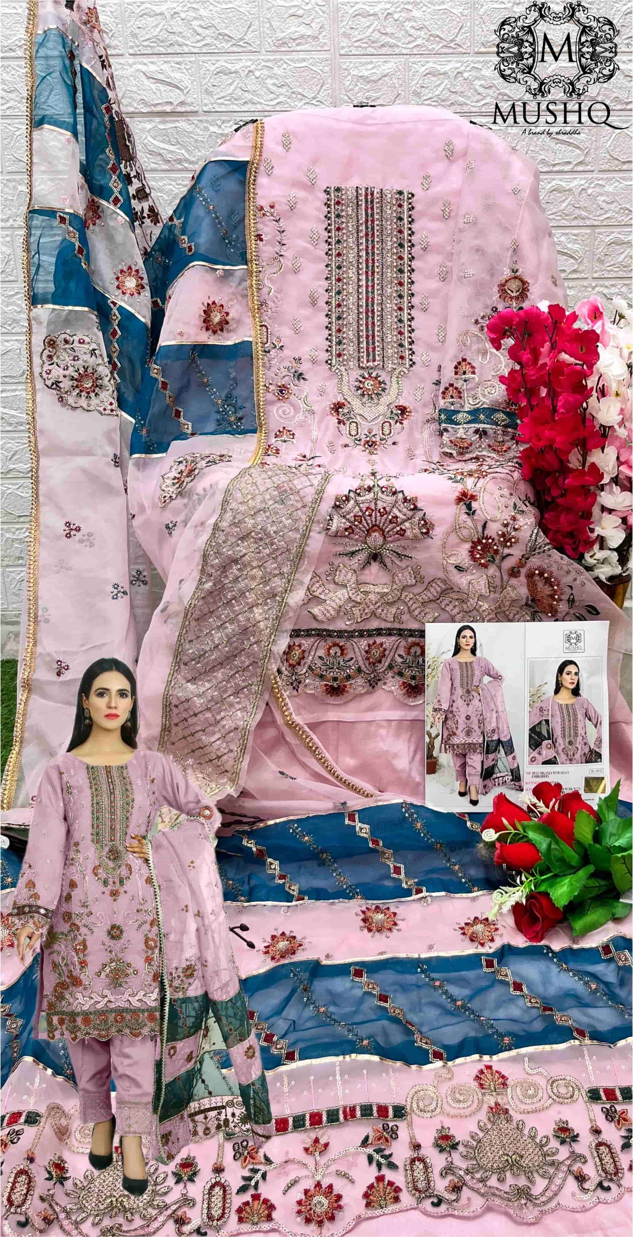 Mushq M 189 Colors Heavy Designer Style Pakistani Party Wear Suit Wholesalers view 9