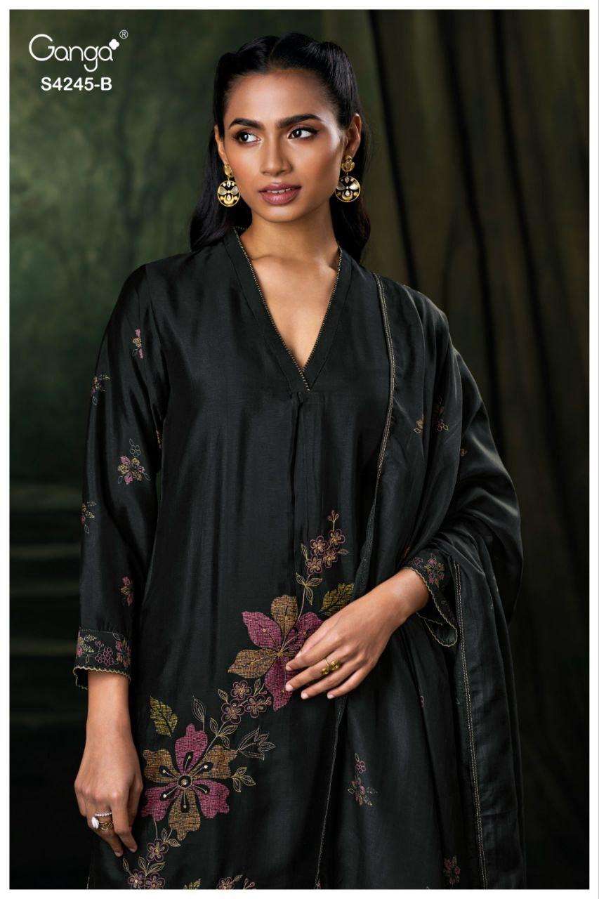 Ganga Fashion Xylah 4245 Pure Bemberg Premium Designs Suit Collection view 2