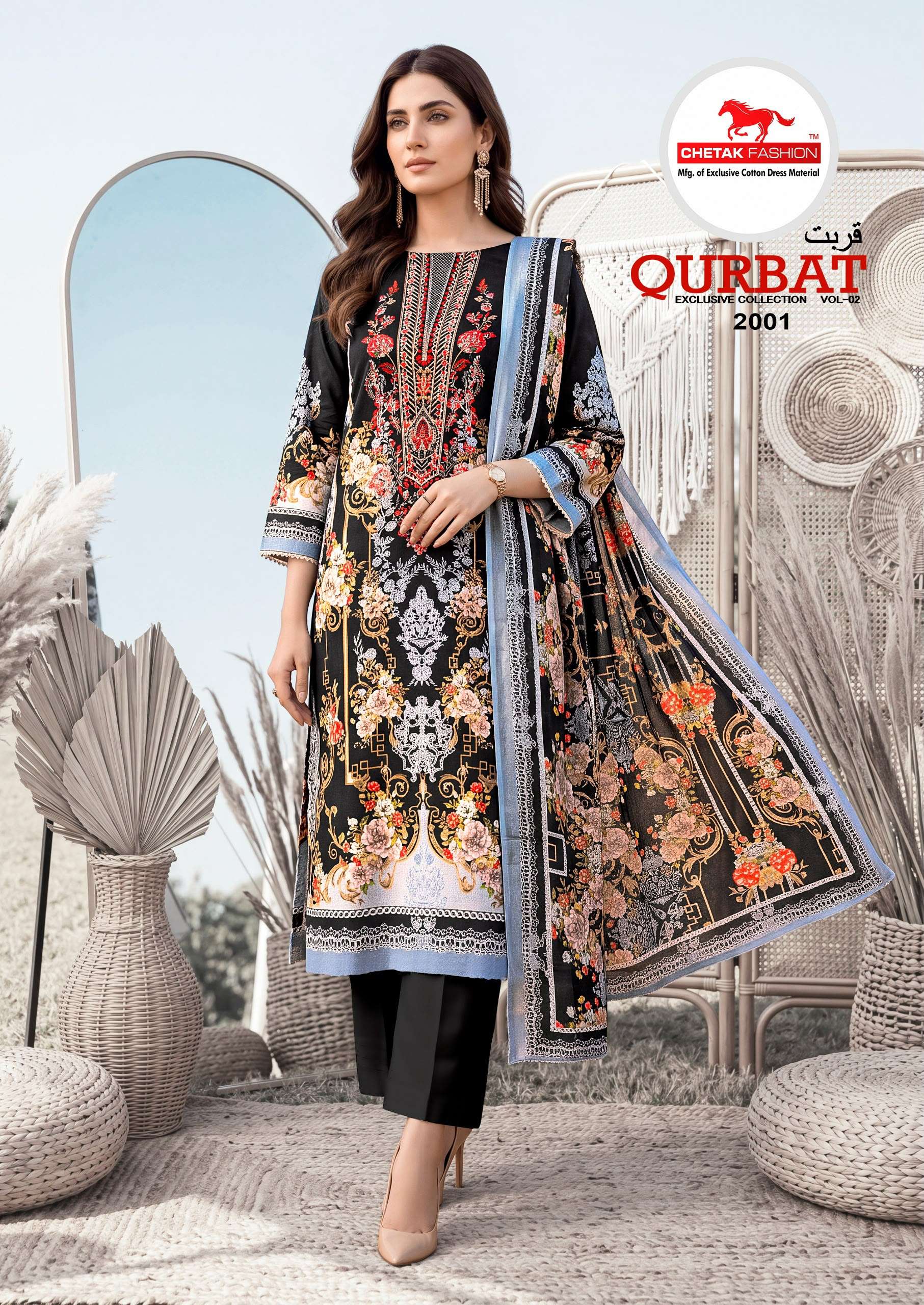 Chetak Fashion Qurbat Vol 2 Fancy Cotton Dress Material Catalog view 10