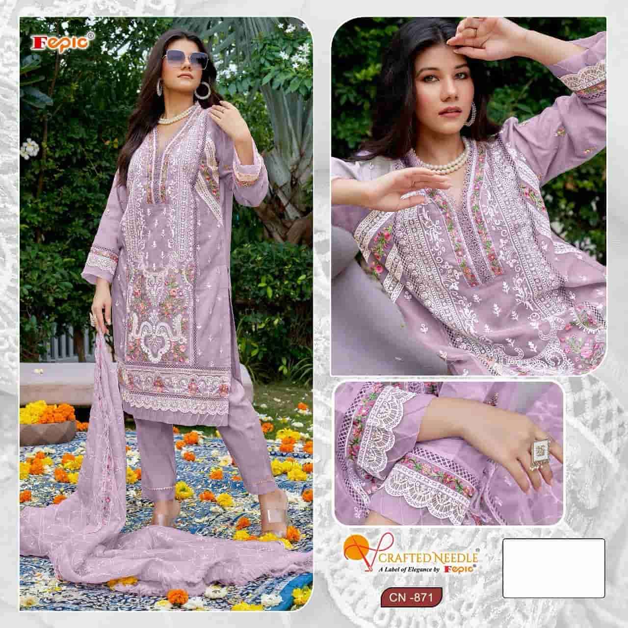 Crafted Needle CN 871 By Fepic Heavy Designer Partywear Style Readymade Collection view 4