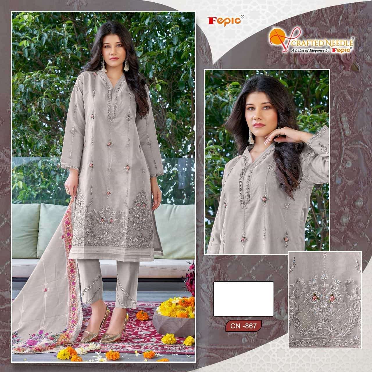Crafted Needle CN 867 By Fepic Fancy Latest New Designer Pakistani Readymade Collection view 2
