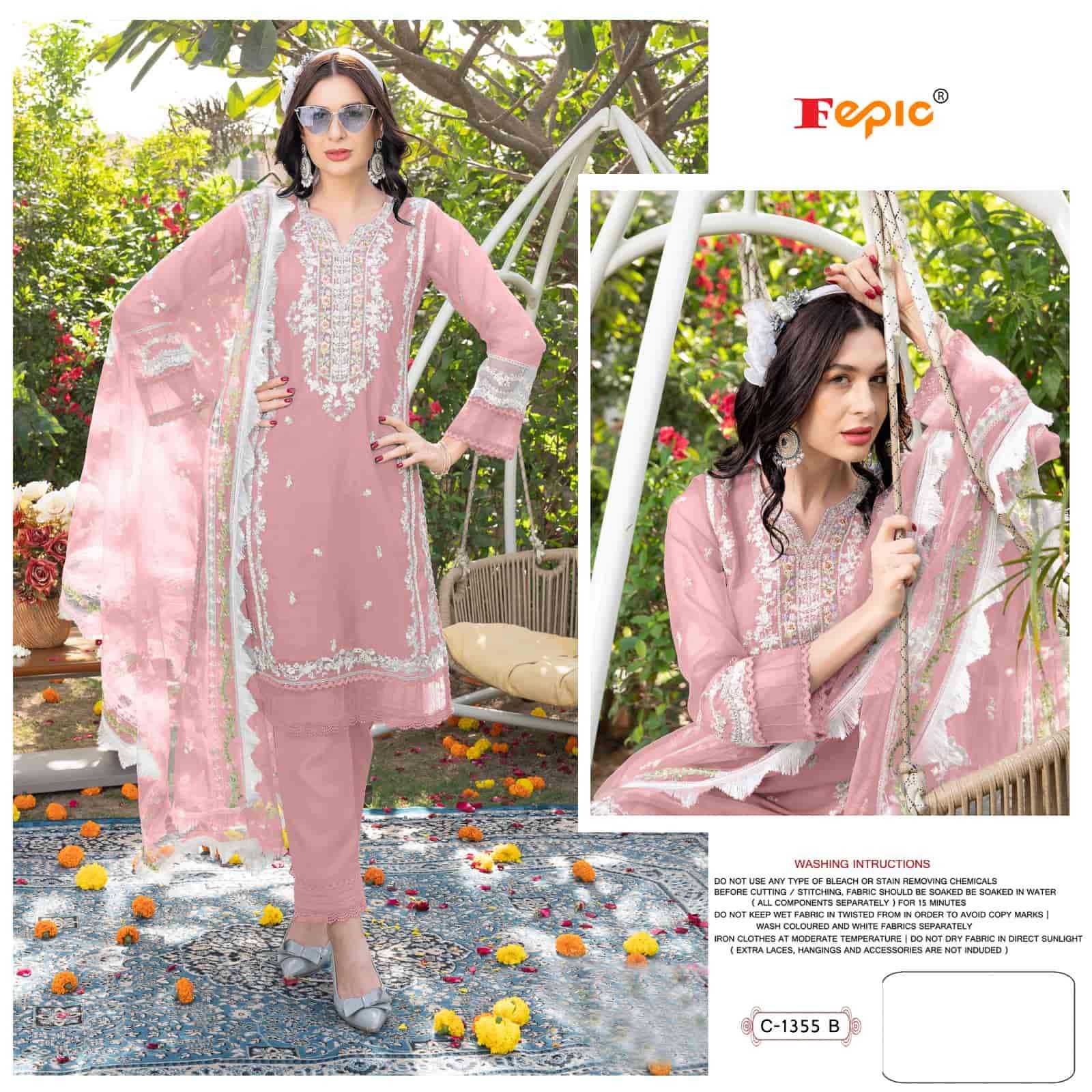 Fepic C 1355 Colors Exclusive Designer Style Pakistani Suit Wholasaler view 5