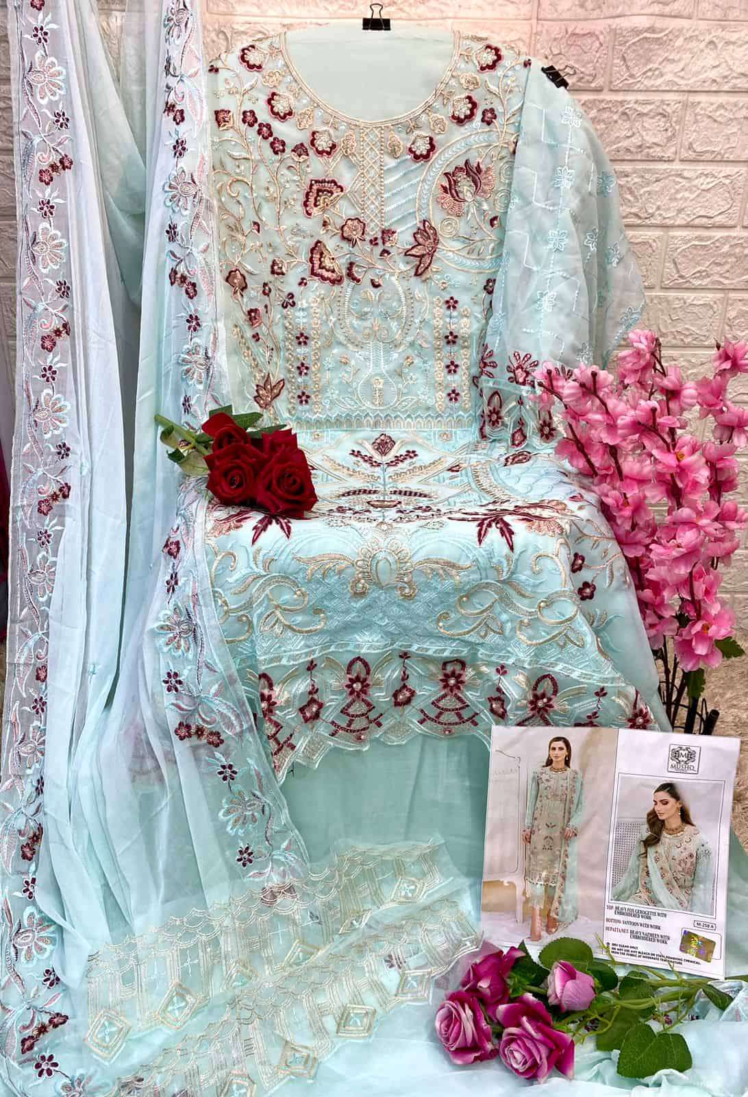 Mushq M 258 Colors Festive Wear Style Designer Pakistani Suit Wholesalers view 7