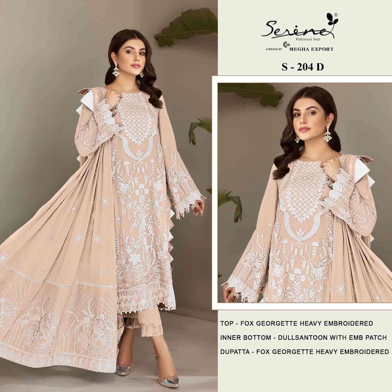 Megha Export S 204 Colors Pakistani Festive Wear Style Designer Salwar Suit Wholesalers view 5