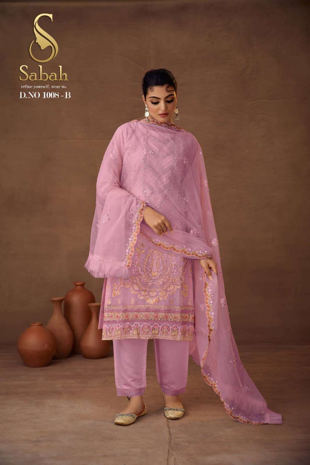 FK Fashion Hub Sabah Riya Exclusive organza readymade Suit view 20