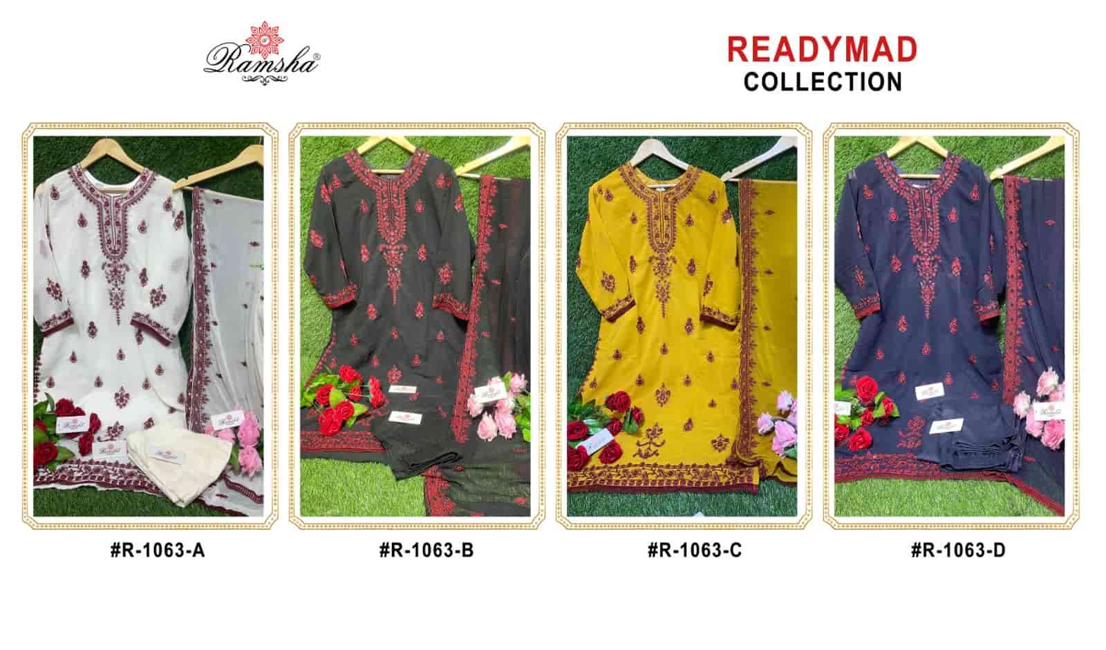 Ramsha R 1063 Colors Pakistani Readymade Salwar Suit Wholasaler view 5