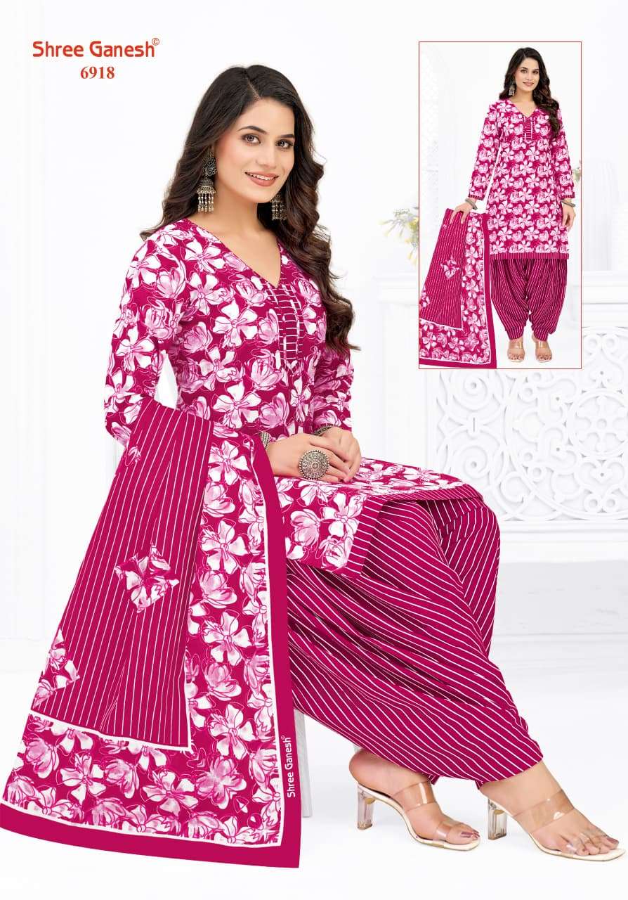 Shree Ganesh Panchi Vol 19 Pure Cotton Unstitch Suit view 20